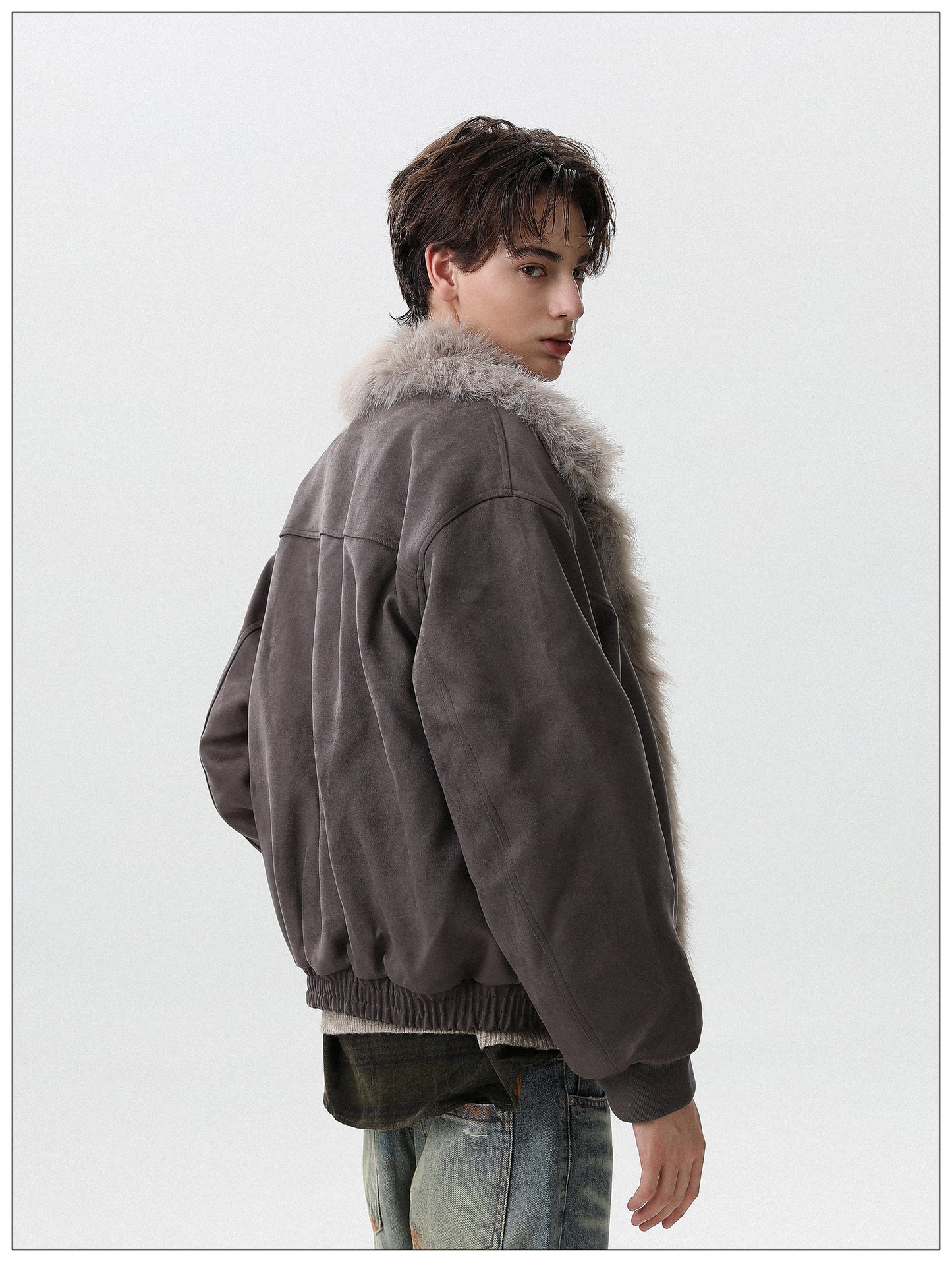 LUXE FUR COLLAR JACKET