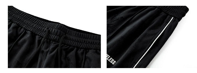 VELVET EMBROIDERED TARCK PANTS