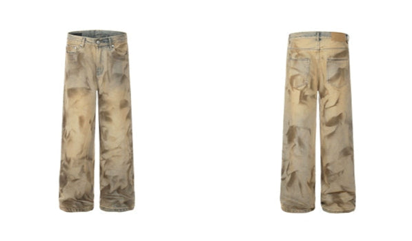 LAZY WASTEDLAND WASHED DENIM PANTS