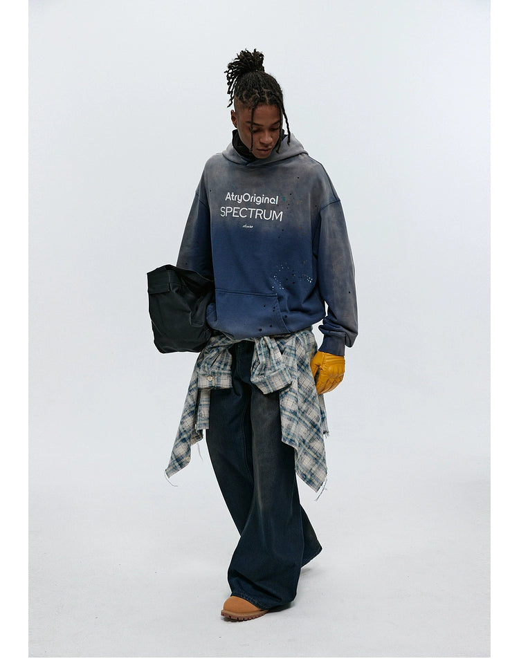 PAINTED GRADIENT WASHED HOODIE