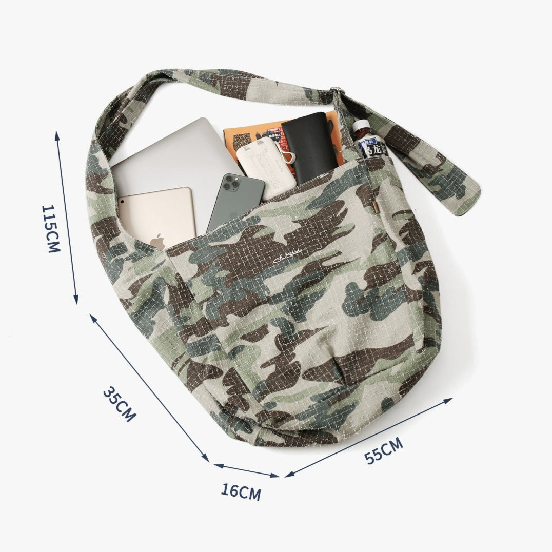 MILITARY CAMOUFLAGE CROSSBODY BAG