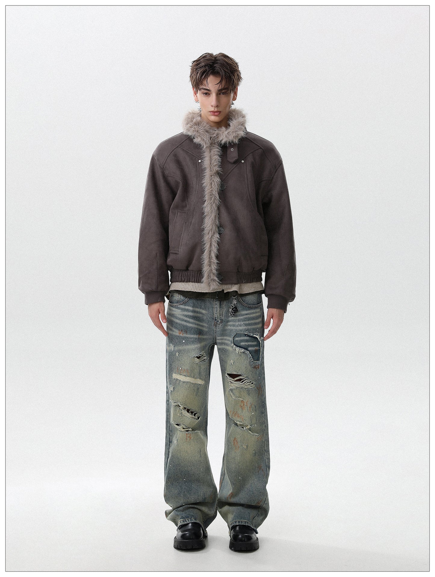 LUXE FUR COLLAR JACKET