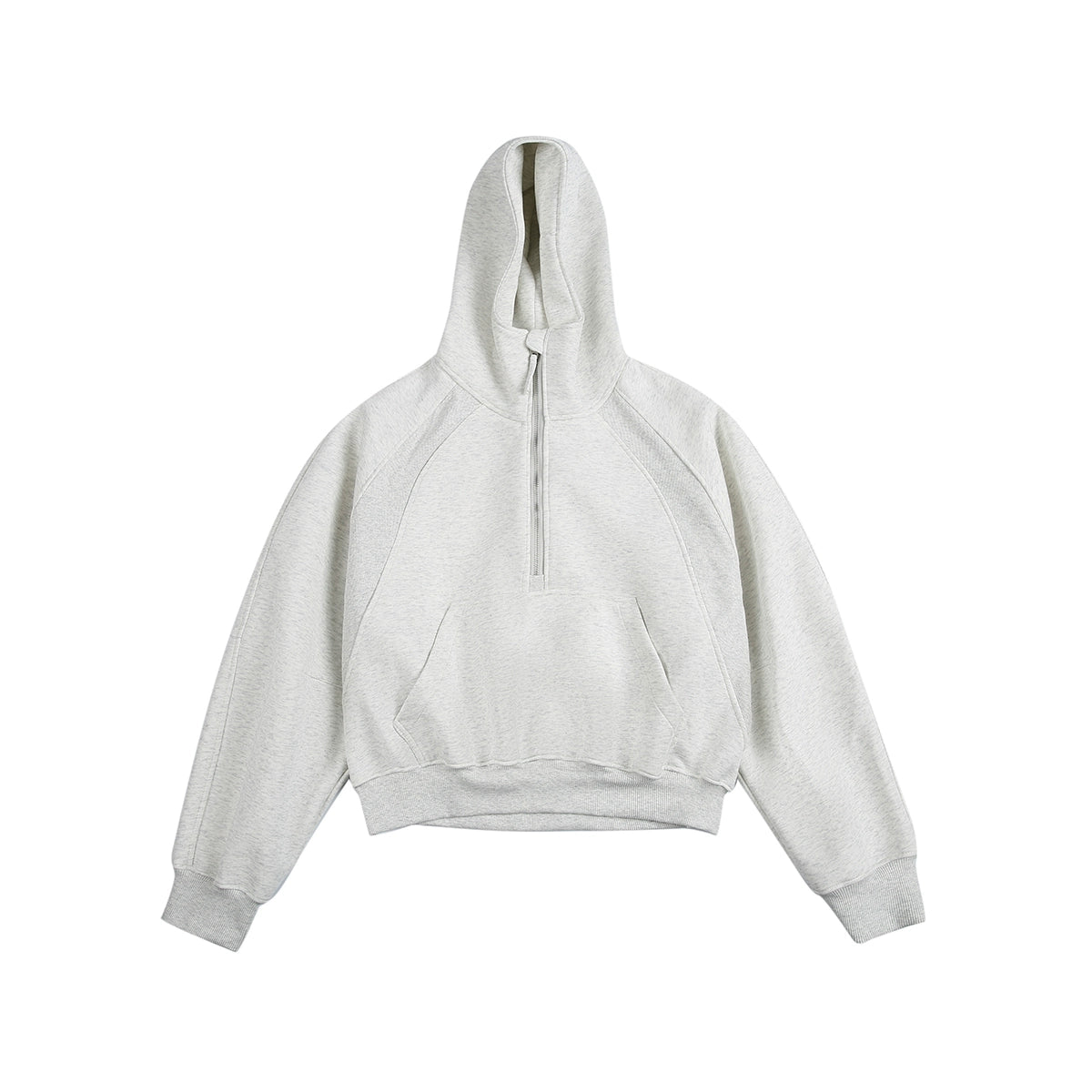 HIGH NECK HEAVY HALF ZIP SWEAT
