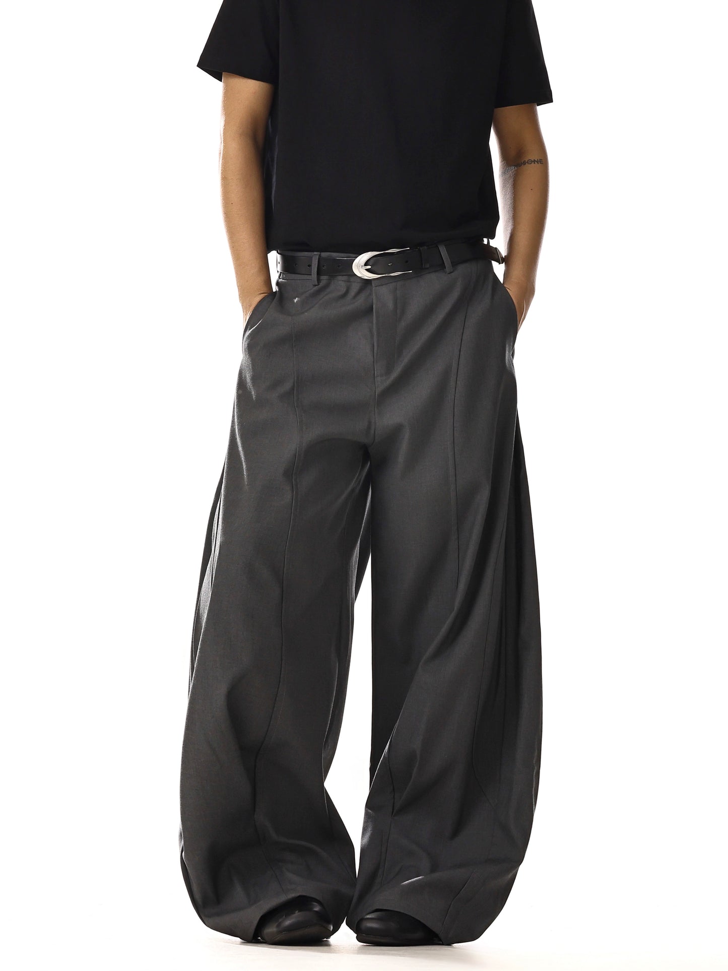 WIDE LEG TAILORED FLARE SLACKS