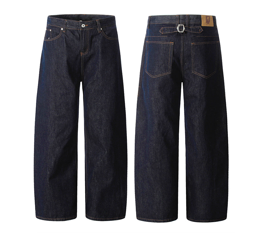STRUCTIAL LINE SILHOUETTE DENIM PANTS