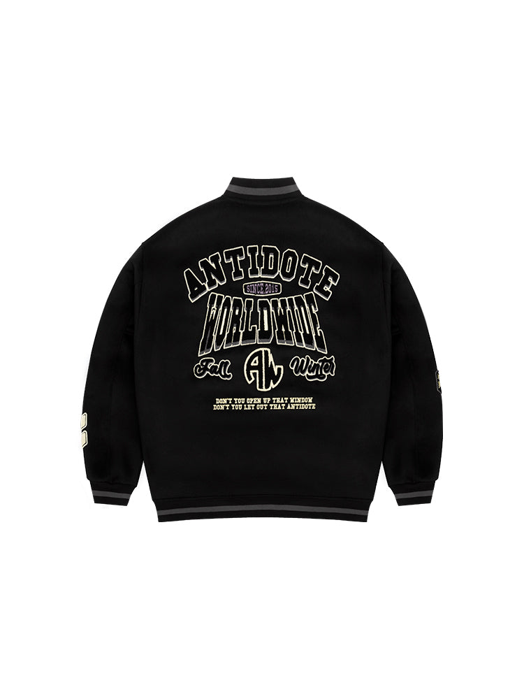 EMBROIDERED VARSITY JACKET