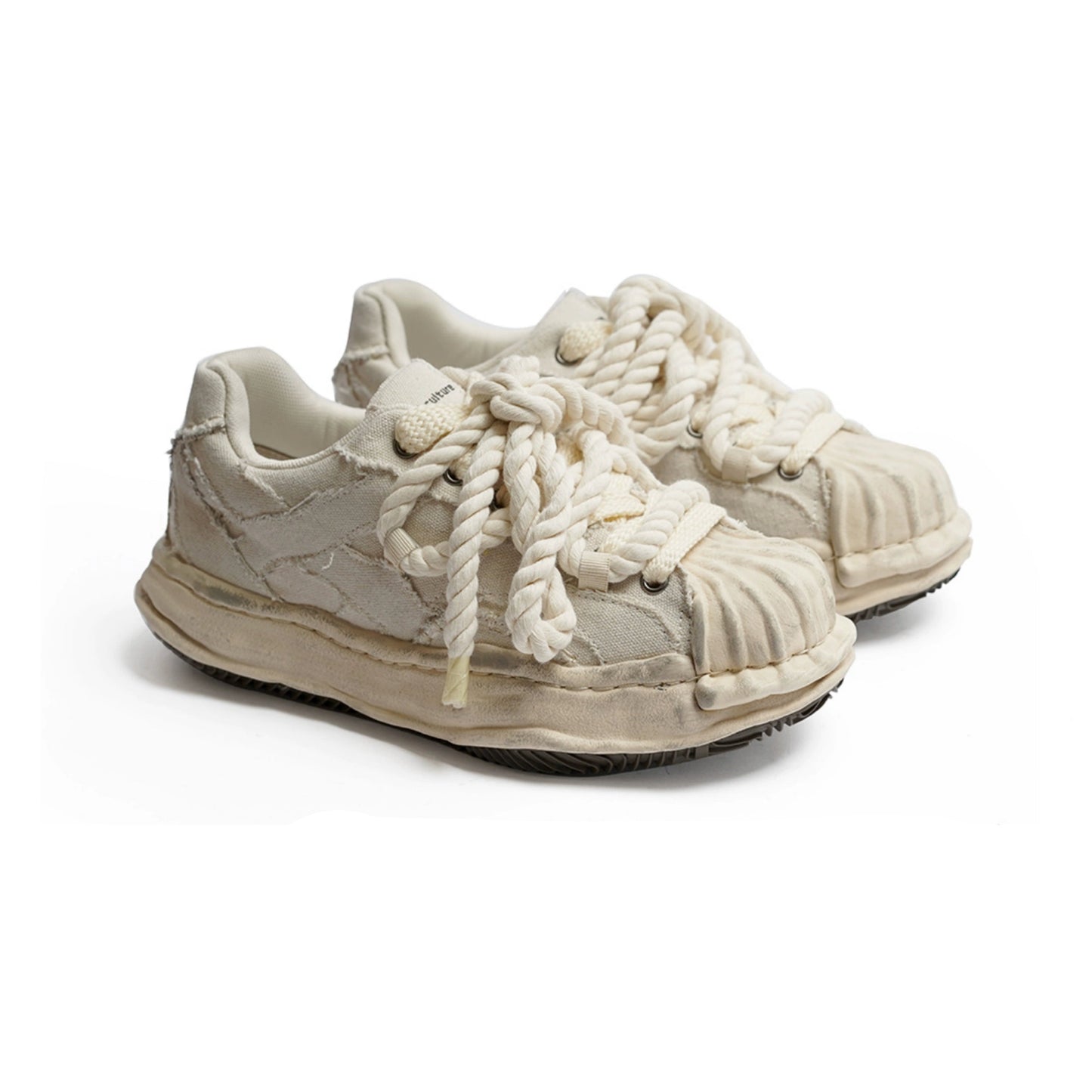 VINTAGE DISTRESSED ROPE SHOES