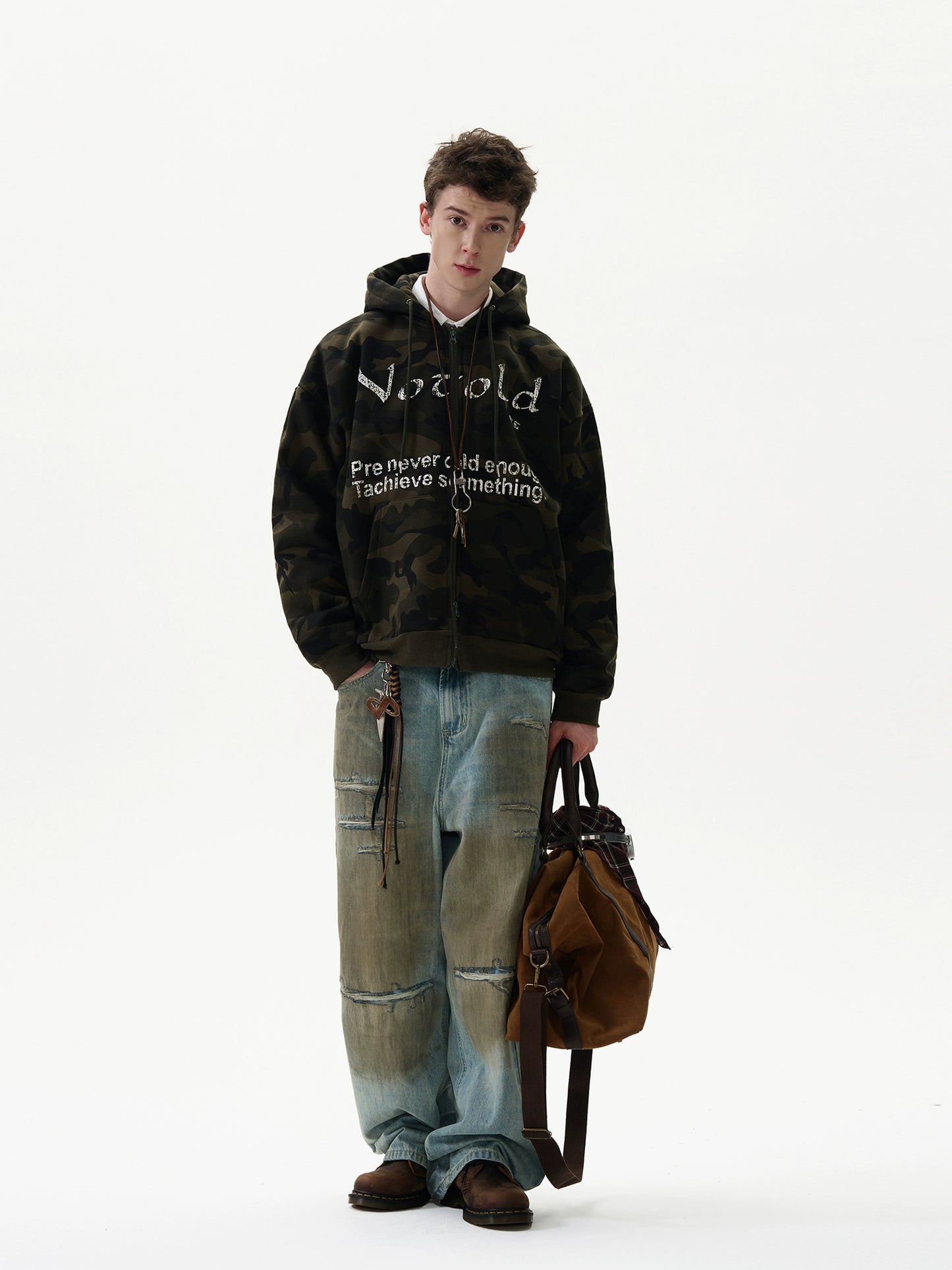 RETRO CAMOUFLAGE HOODED JACKET