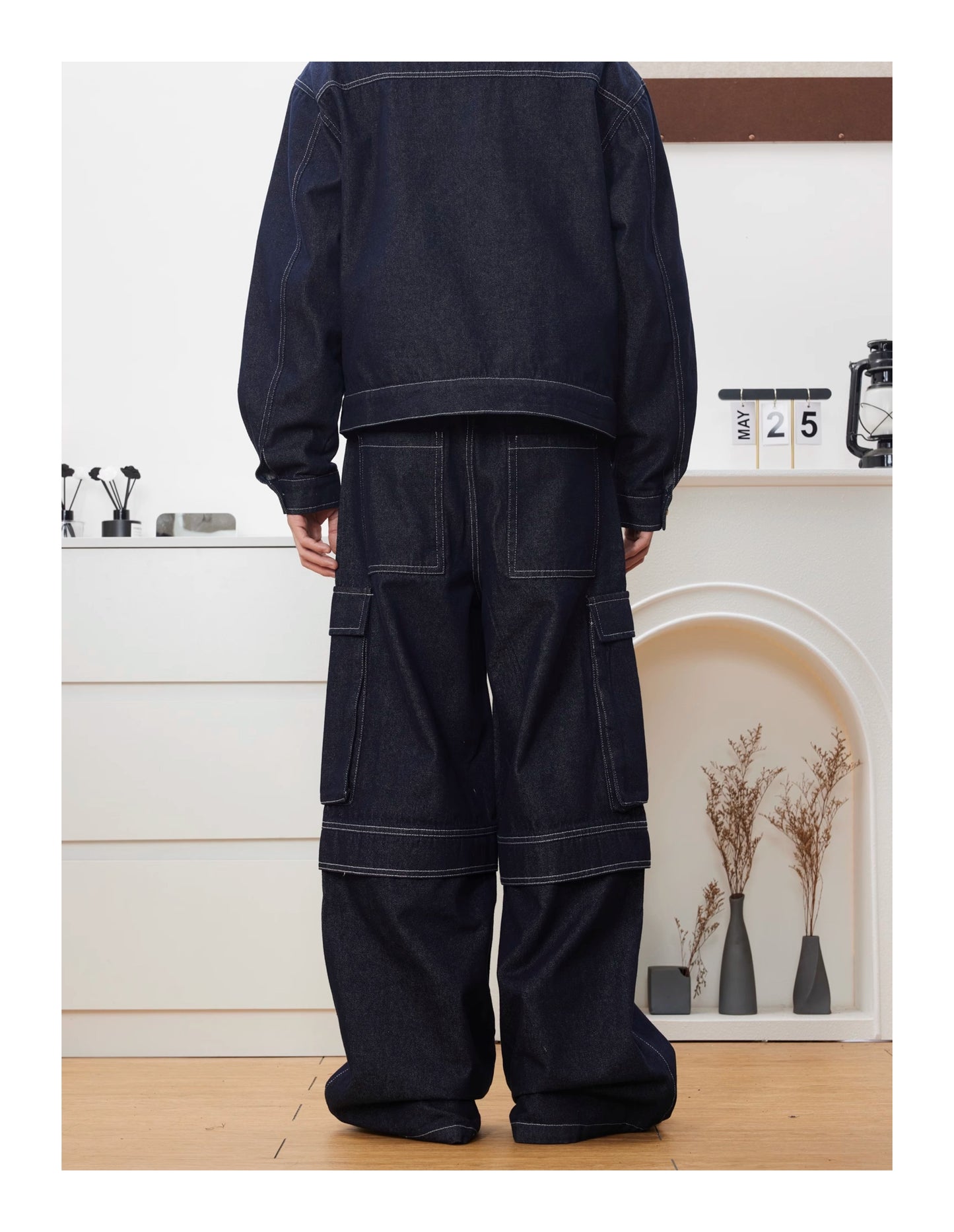 RETRO BOXY DENIM JACKET & PANTS