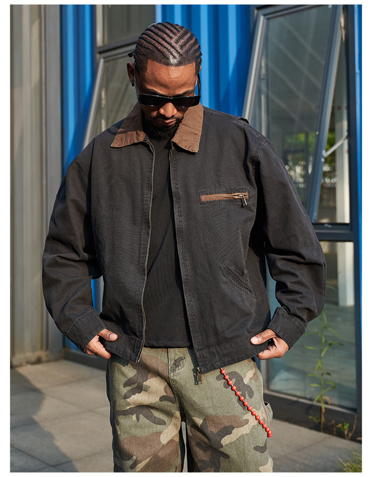 BICOLOR DETRIOIT JACKET
