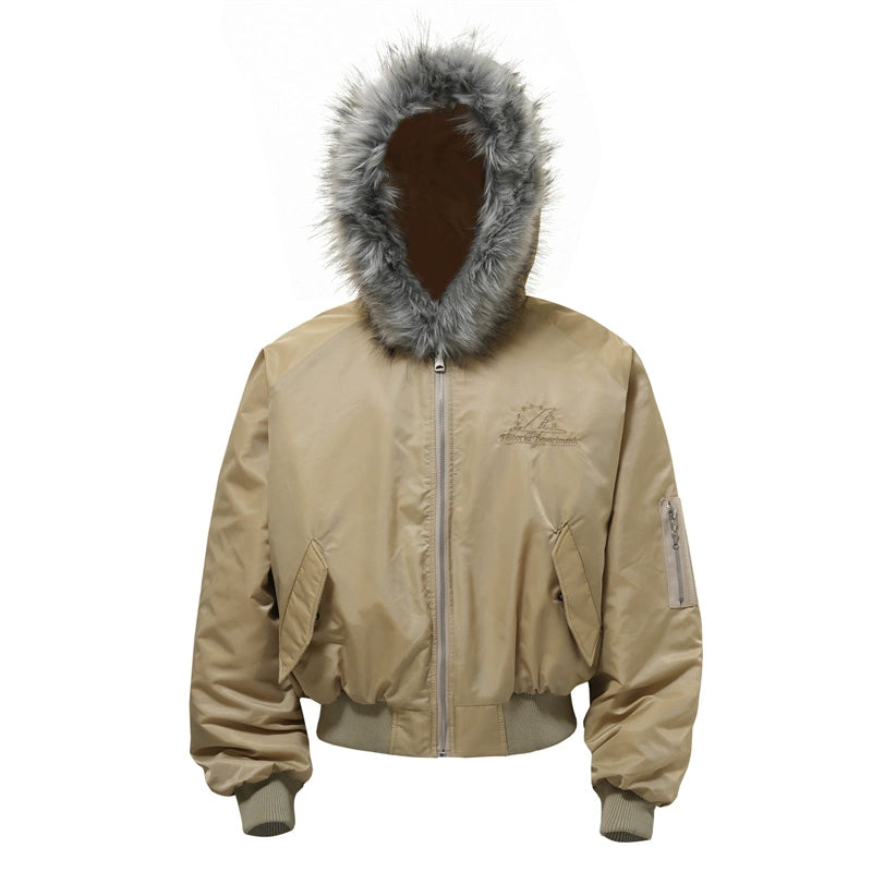 DECONSTRUCTED FUR BOMBER JACKET
