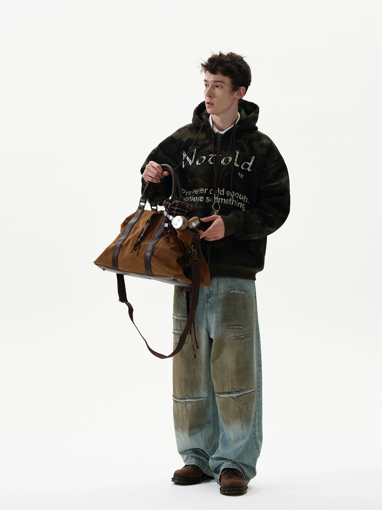 RETRO CAMOUFLAGE HOODED JACKET