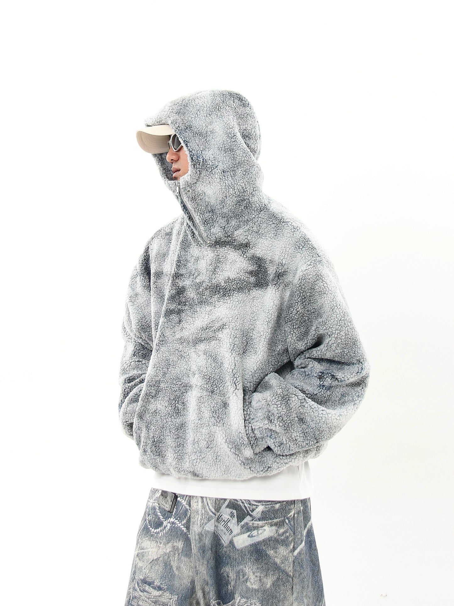 TIEDYE HALF-ZIP FLEECE