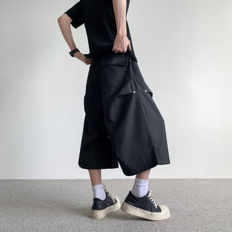 WIDE SILHOUETTE CROPPED PANTS