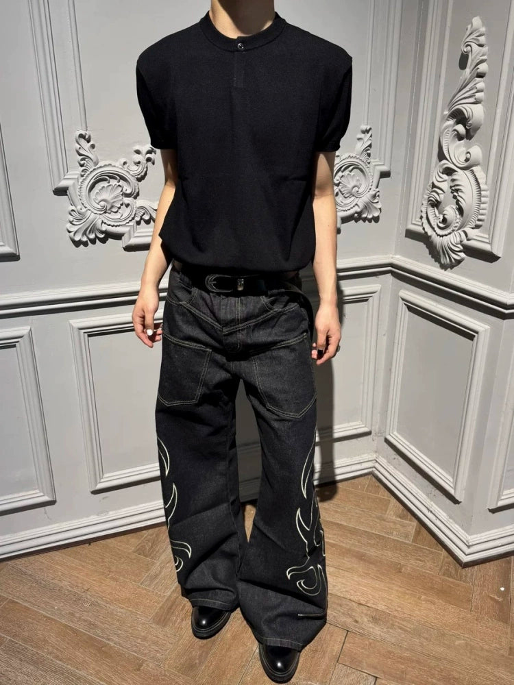 SIDE GRAPHIC REVERSE POCKET DENIM