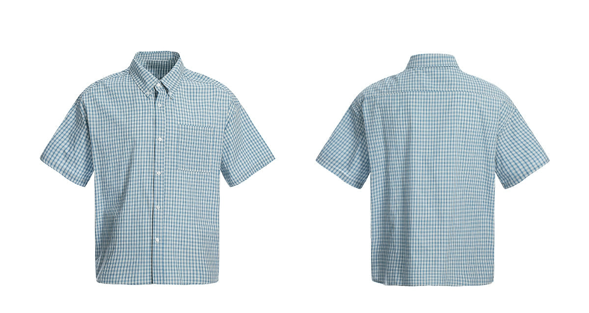 CHECKERED BUTTON-UP SHIRT