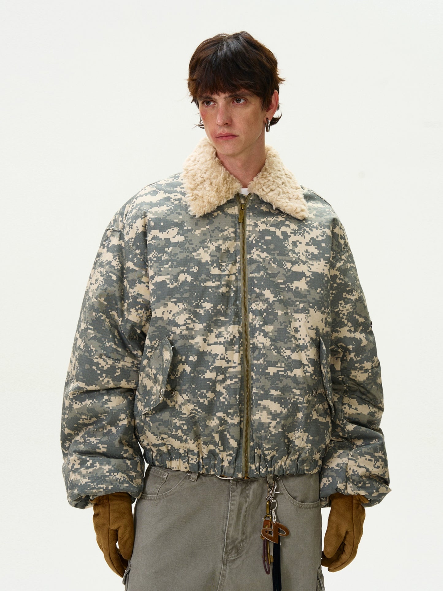 CAMOUFLAGE BOMBER JACKET