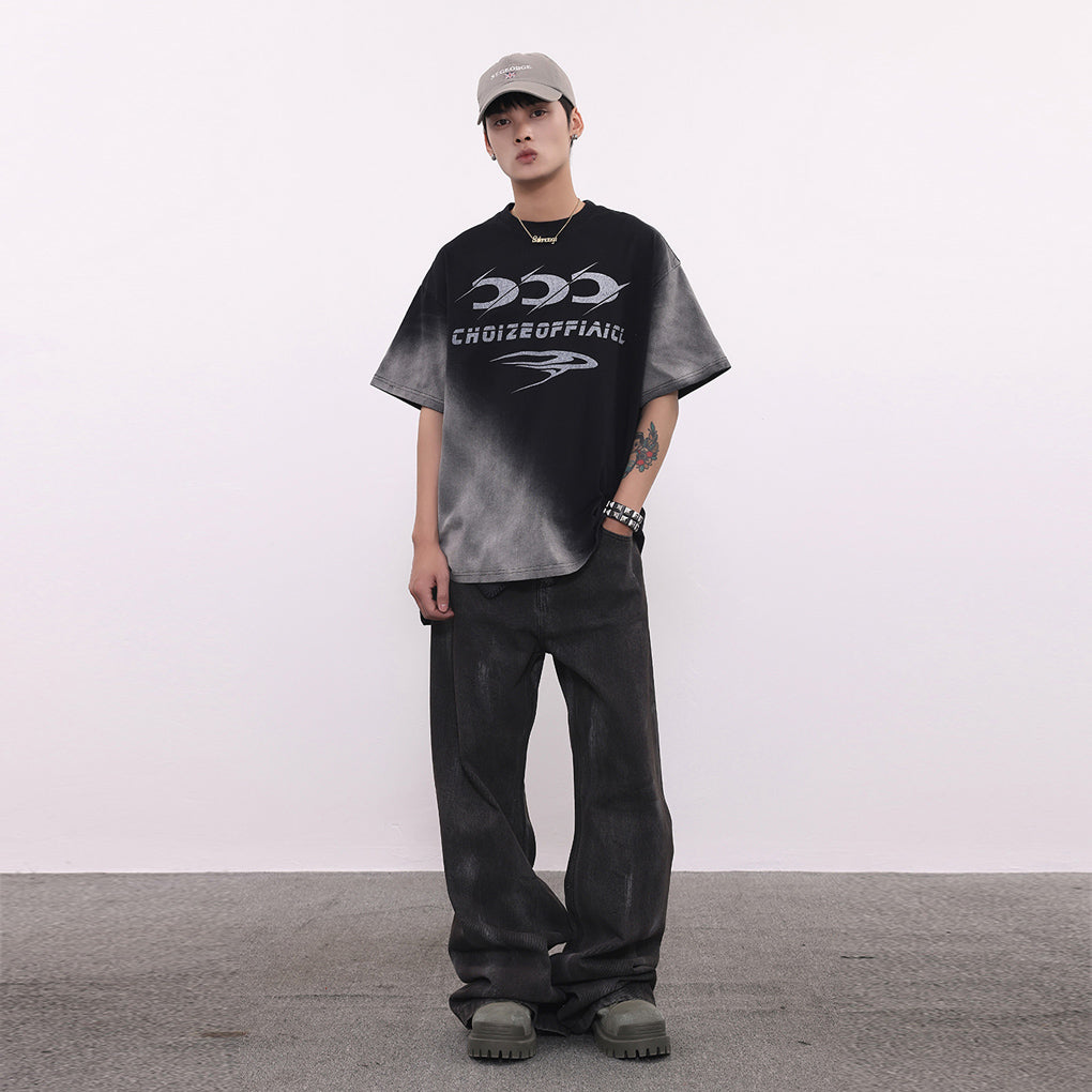 GRADIENT WASHED LOGO T-SHIRT