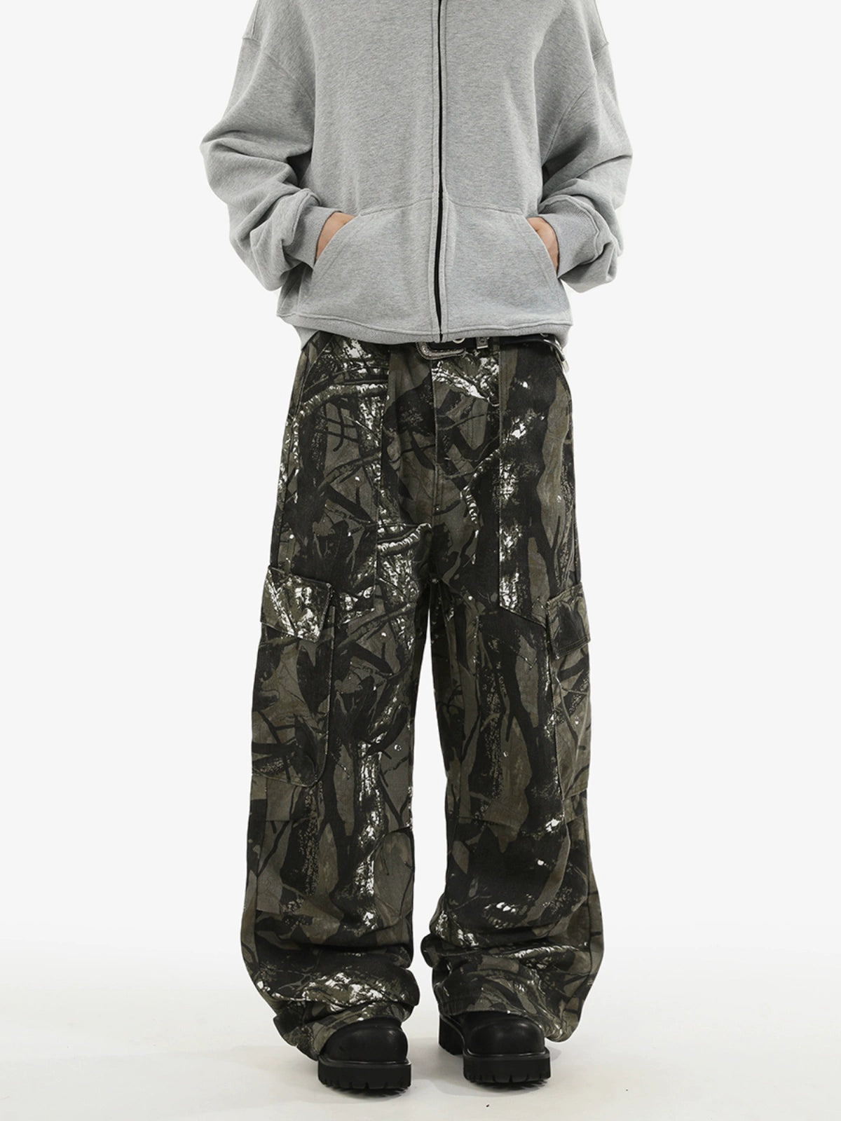 CAMOUFLAGE WIDELEG PANTS