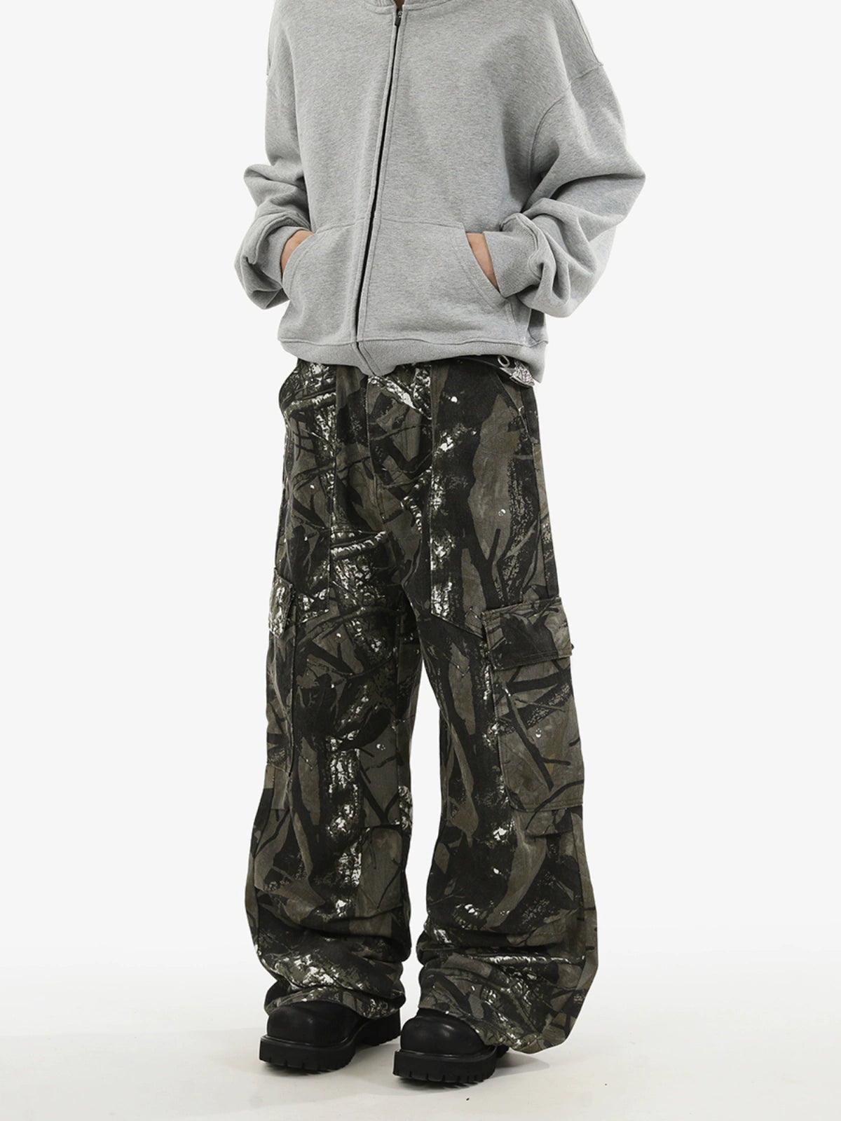 CAMOUFLAGE WIDELEG PANTS