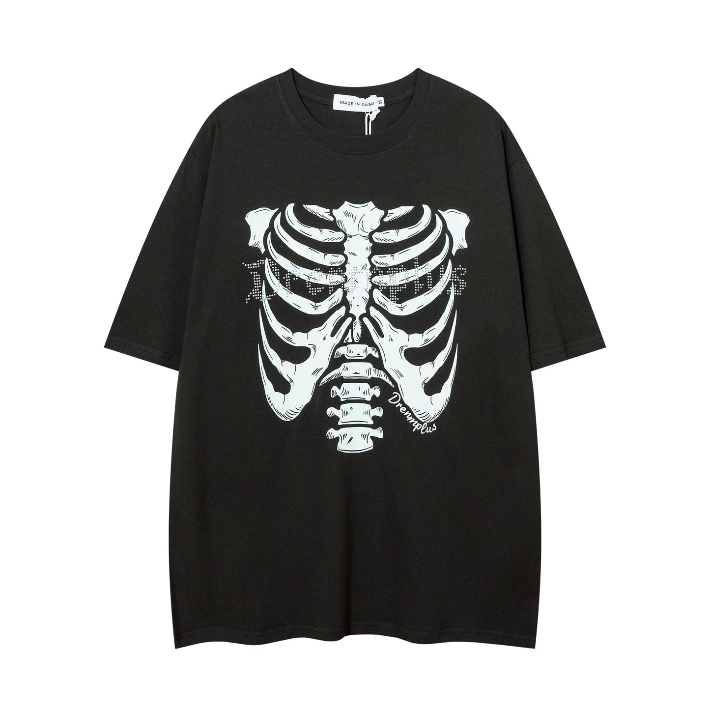 BONE RHINESTONE T-SHIRTS