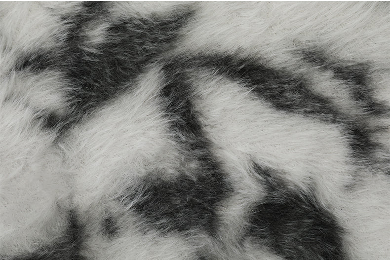 TIEDYE MOHAIR LIKE CREW NECK KNIT