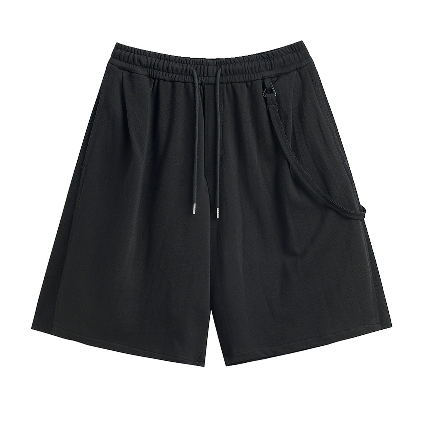 DRAWSTRING WAIST HEAVY SWEAT SHORTS