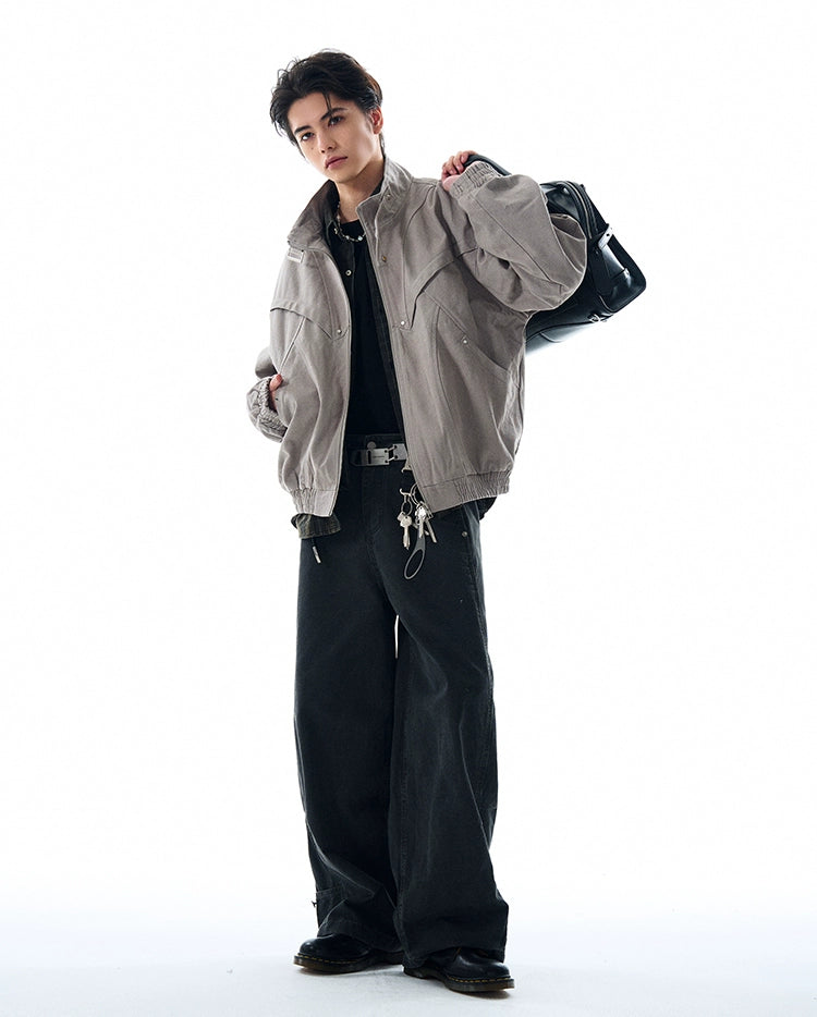 URBAN PANEL STRUCTURED ZIP JACKET