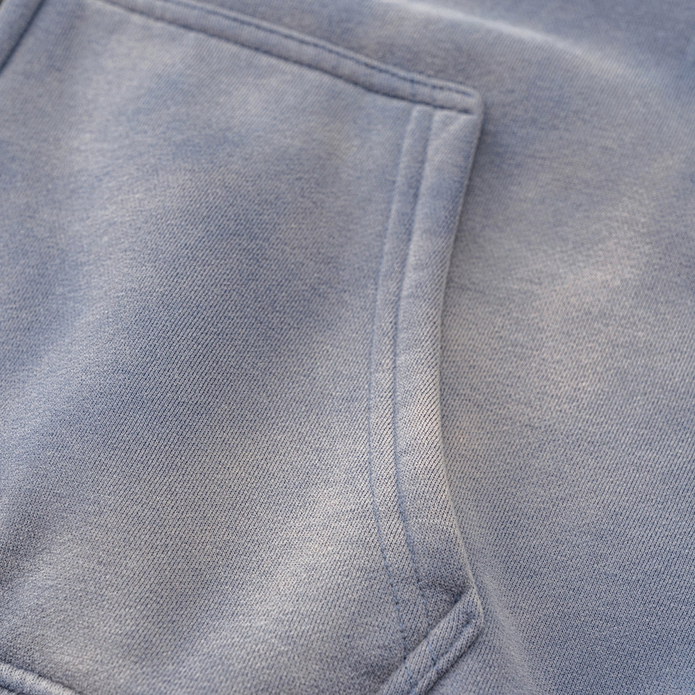 GRADIENT WASHED ZIPPED HOODIE