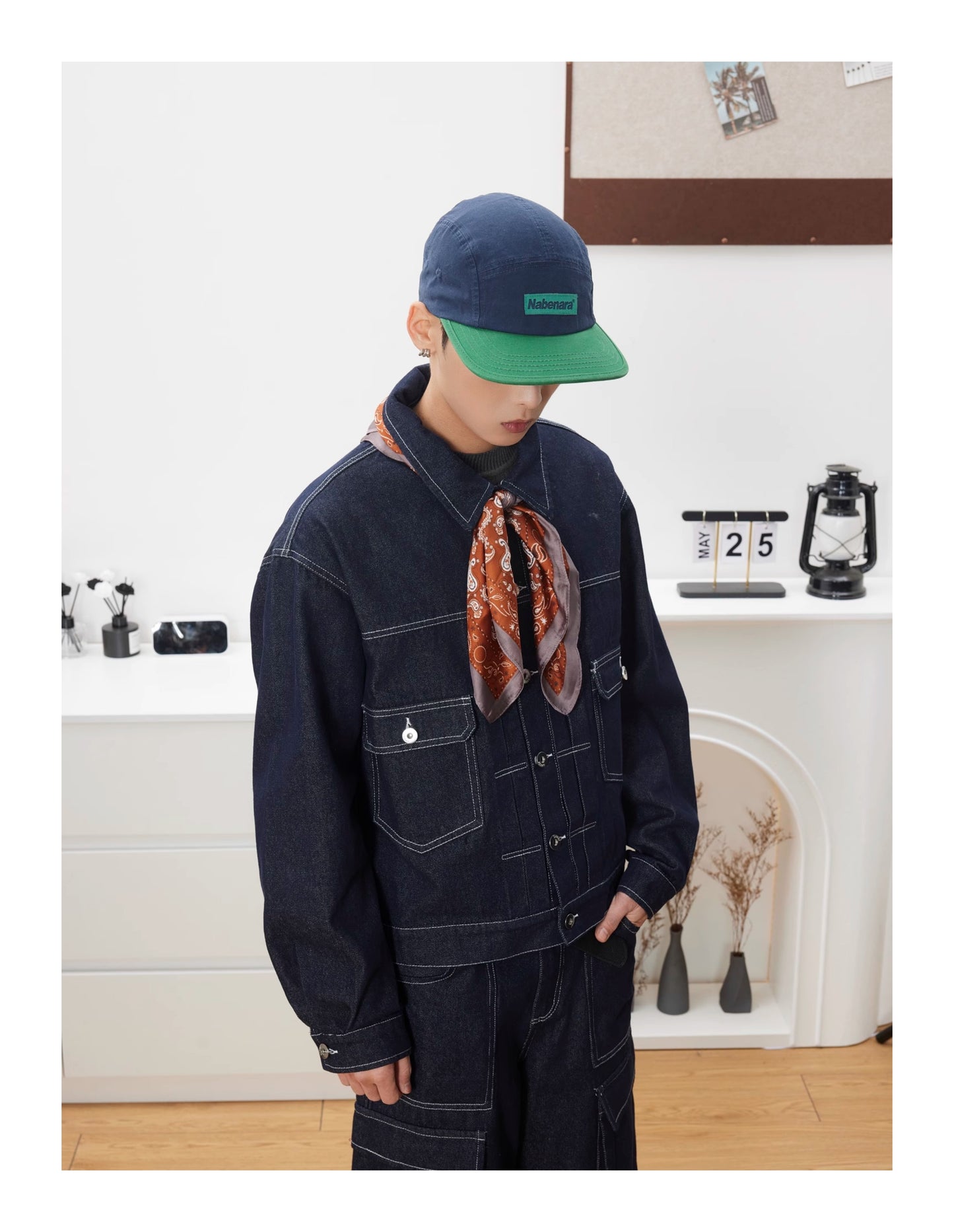 RETRO BOXY DENIM JACKET & PANTS