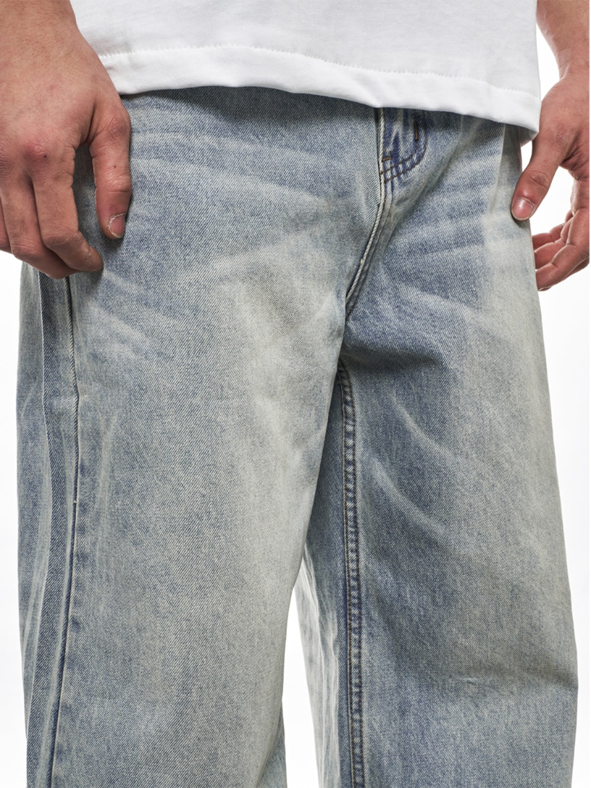 DAILY WASHED WIDE DENIM PANTS