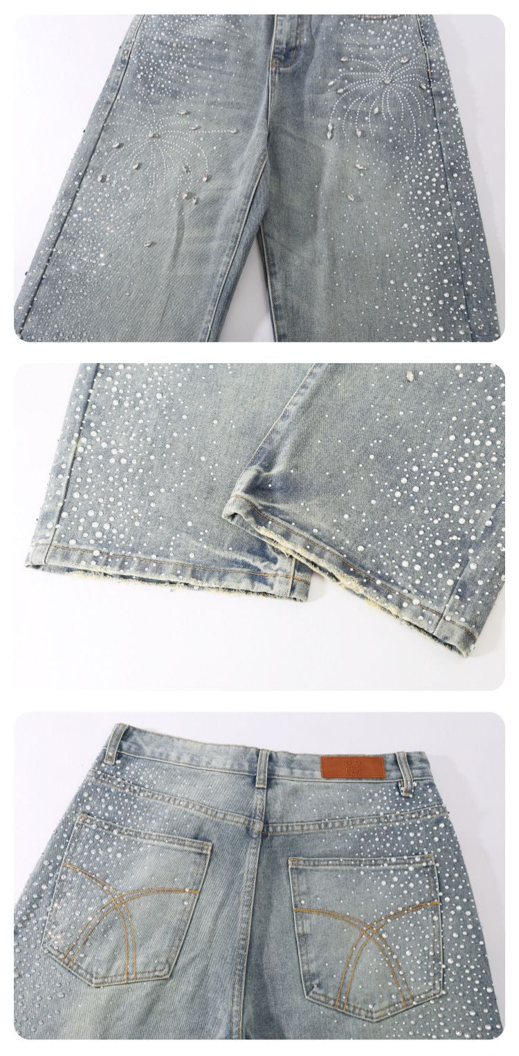 SPARKLERS RHINESTONE DENIM PANTS