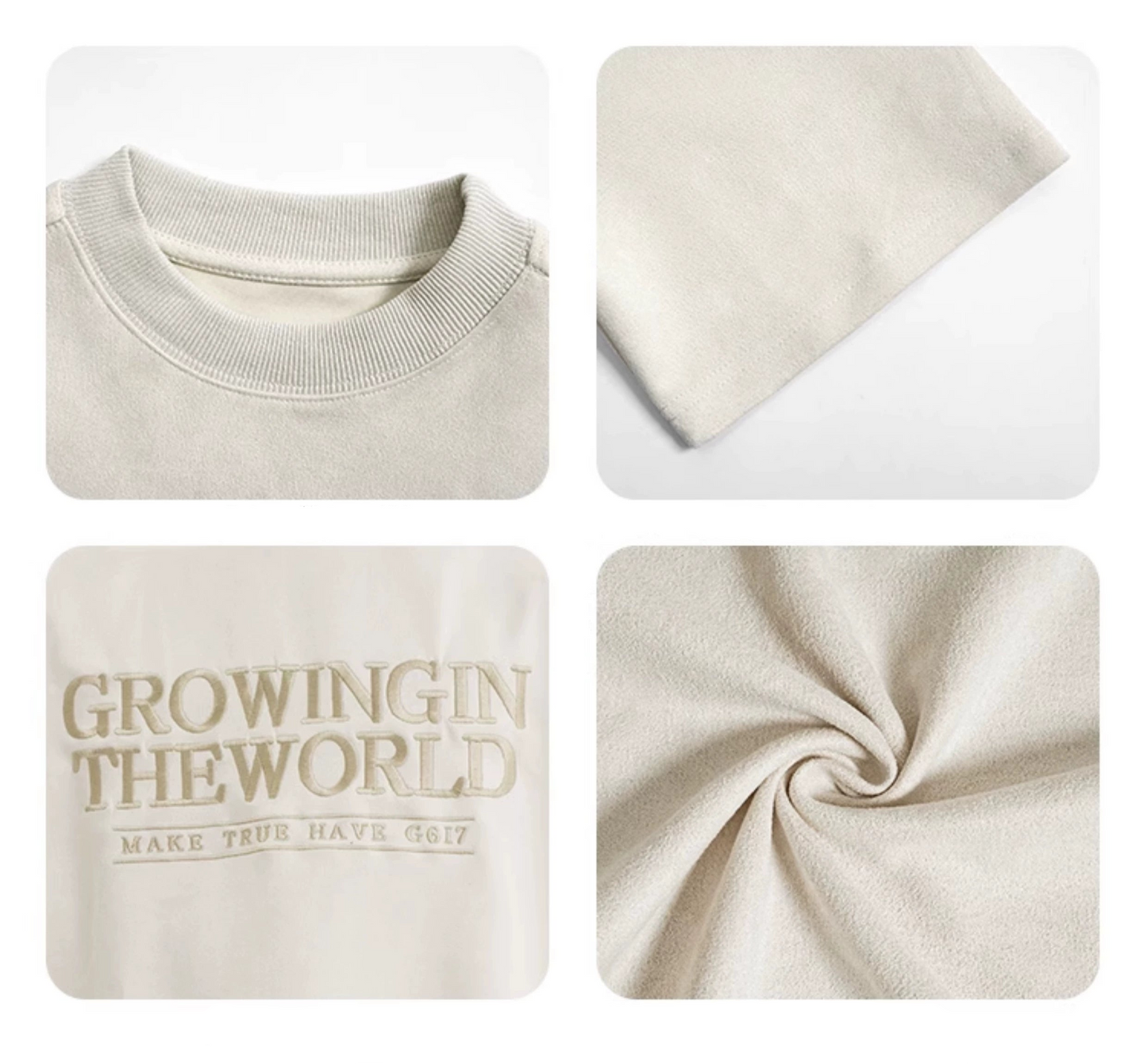 EMBROIDERY SUEDE T-SHIRTS