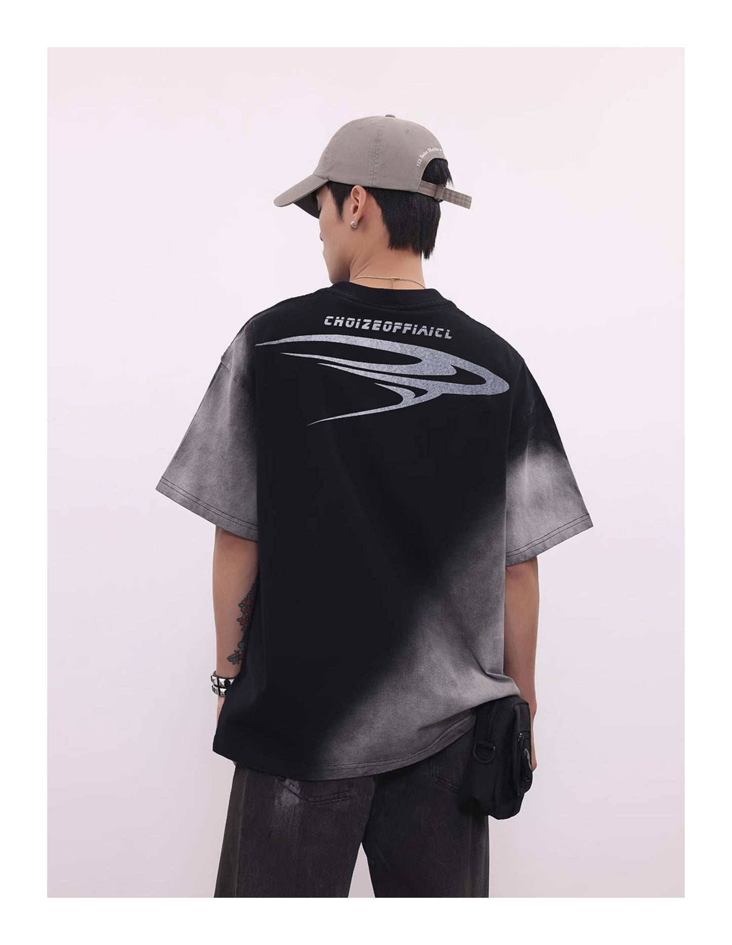GRADIENT WASHED LOGO T-SHIRT
