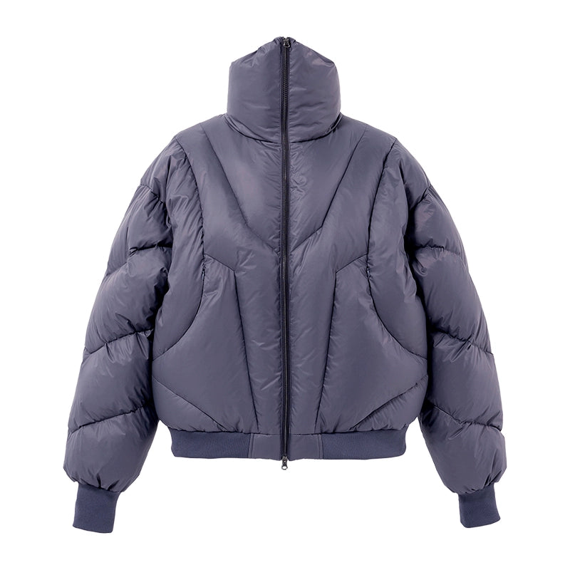 HIGH NECK CROPPED PUFFER JACKET