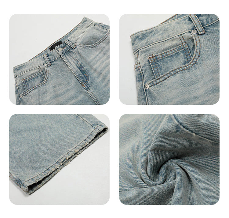 DAILY WASHED WIDE DENIM PANTS