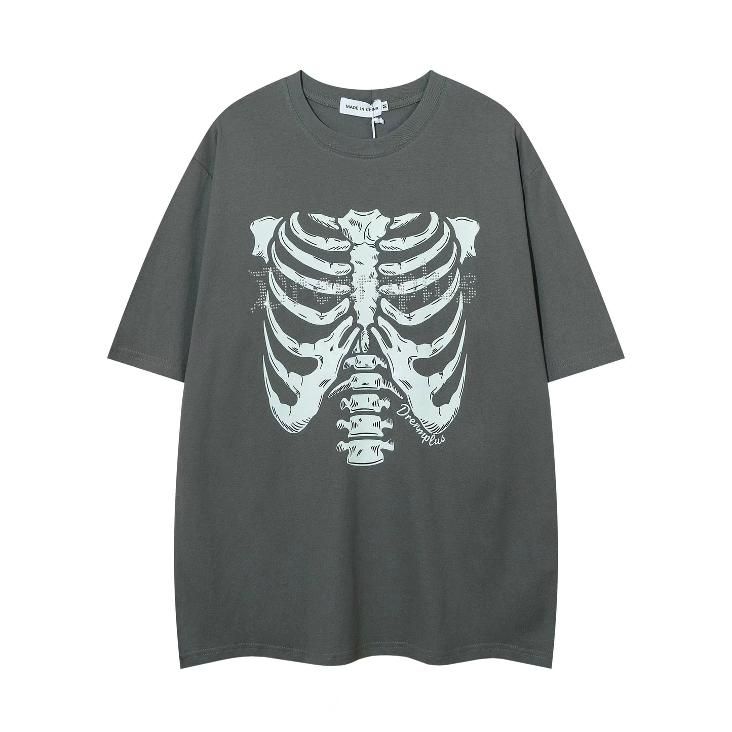 BONE RHINESTONE T-SHIRTS
