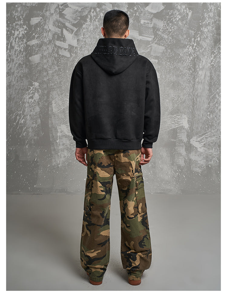 HEAVY EMBROIDERED WASHED HOODIE