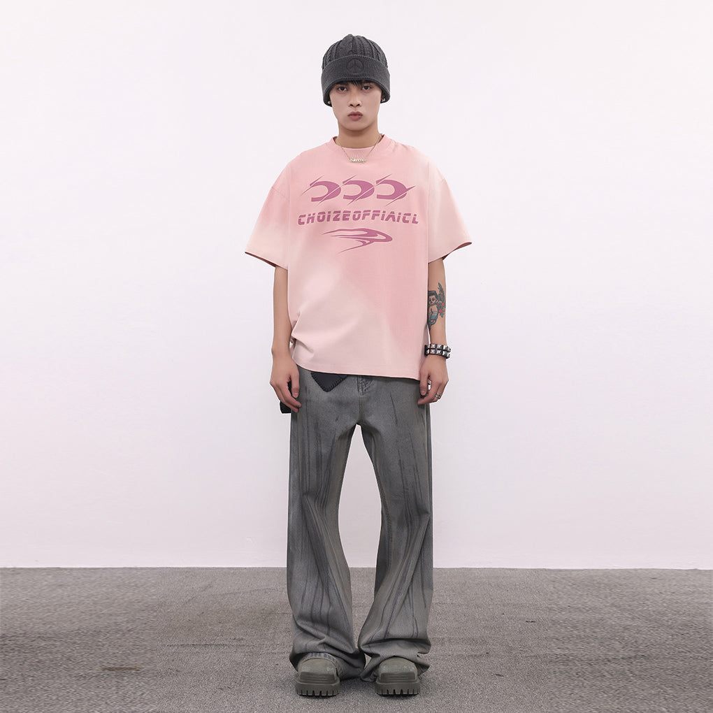 GRADIENT WASHED LOGO T-SHIRT