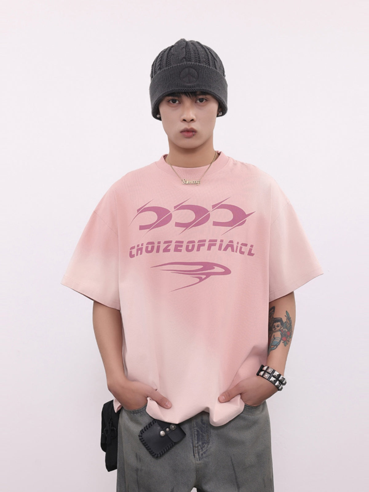 GRADIENT WASHED LOGO T-SHIRT