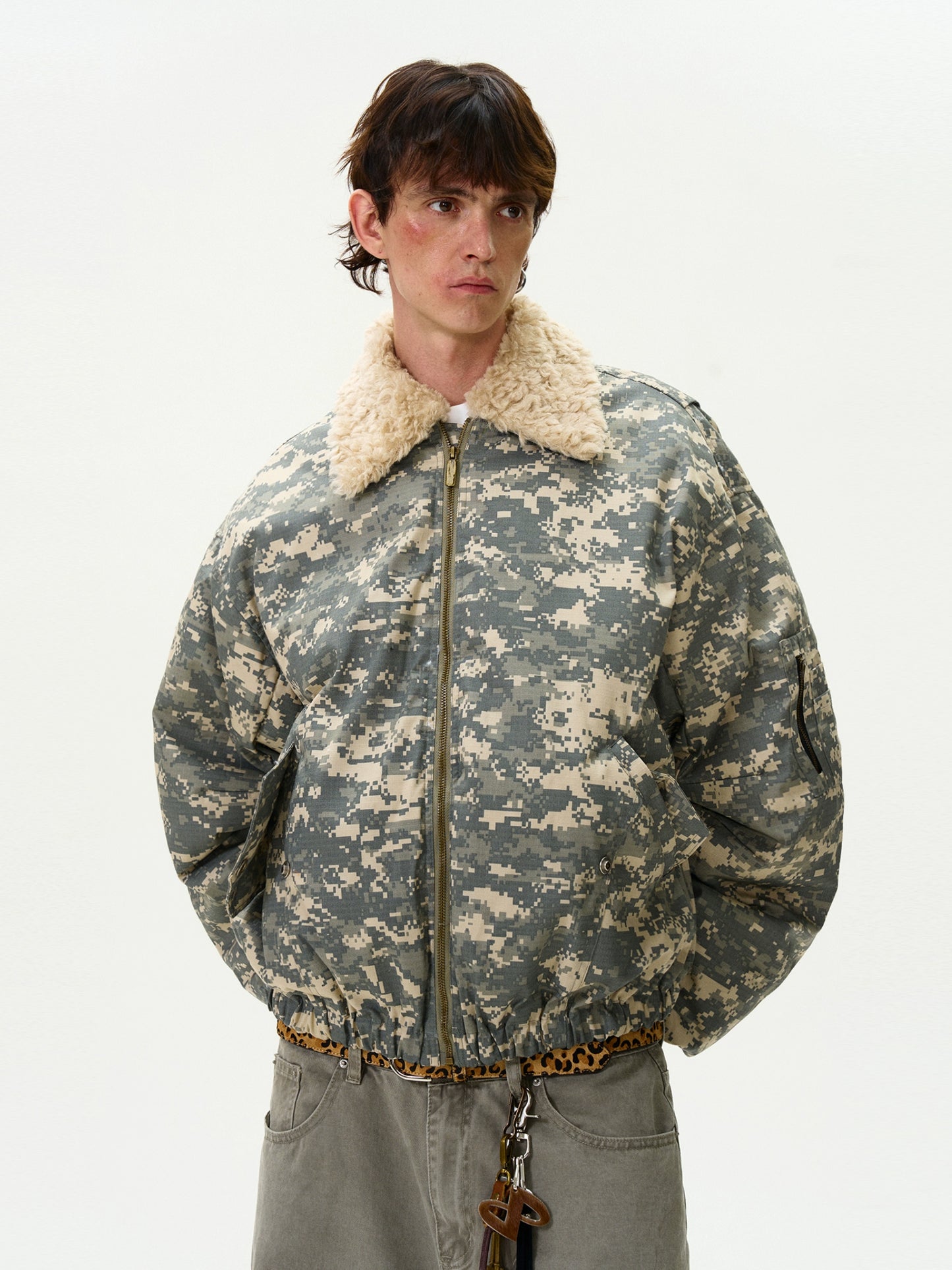 CAMOUFLAGE BOMBER JACKET