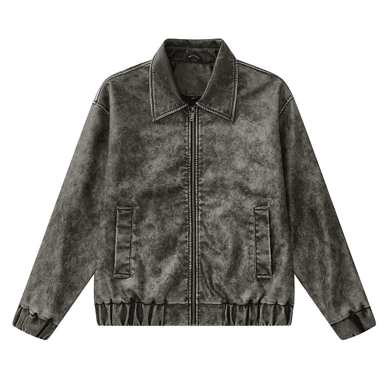VINTAGE PU LEATHER JACKET