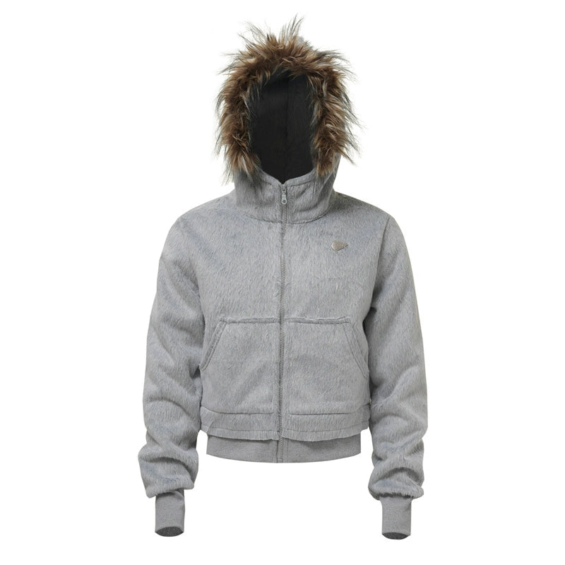 FROST FUR HOODED JACKET