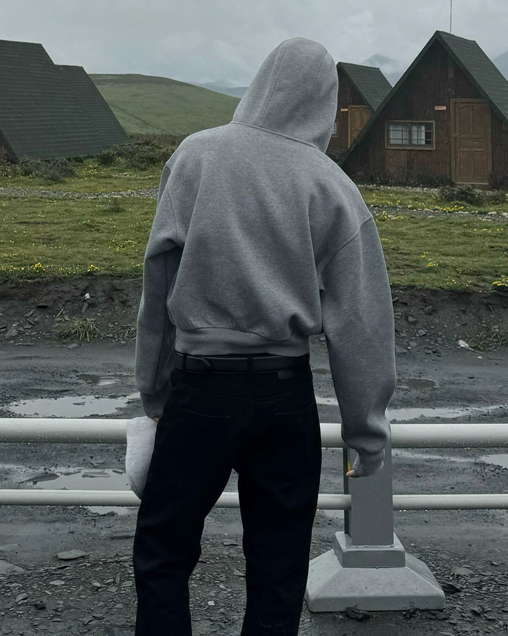 BRAID LOOP ZIP HOODIE