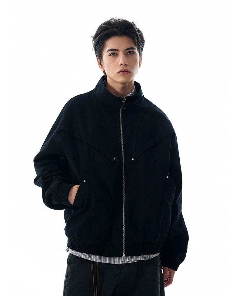 URBAN PANEL STRUCTURED ZIP JACKET