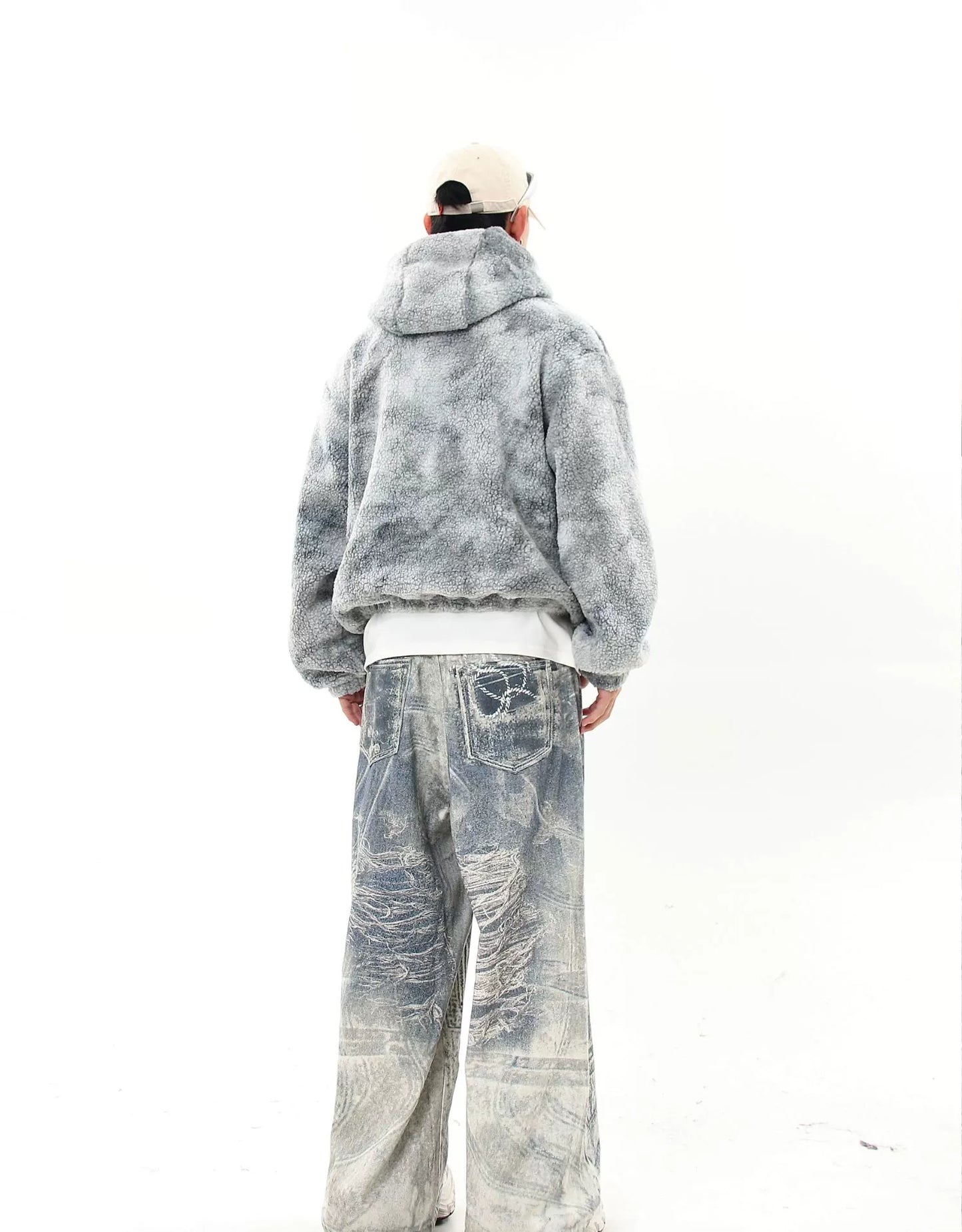 TIEDYE HALF-ZIP FLEECE