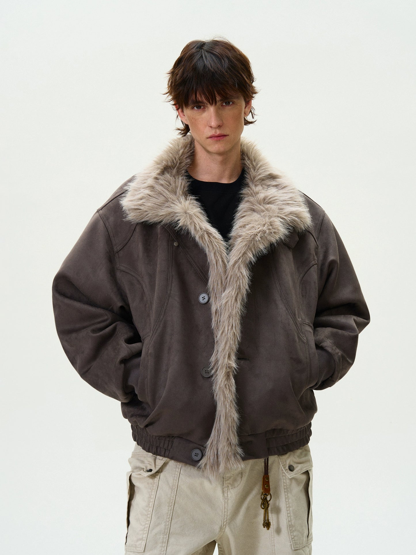RETRO BRUSHED FUR JACKET