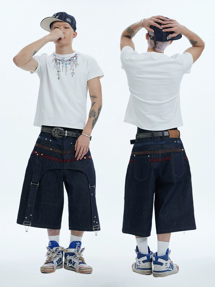 CARTOON CHAIN PRINT T-SHIRT