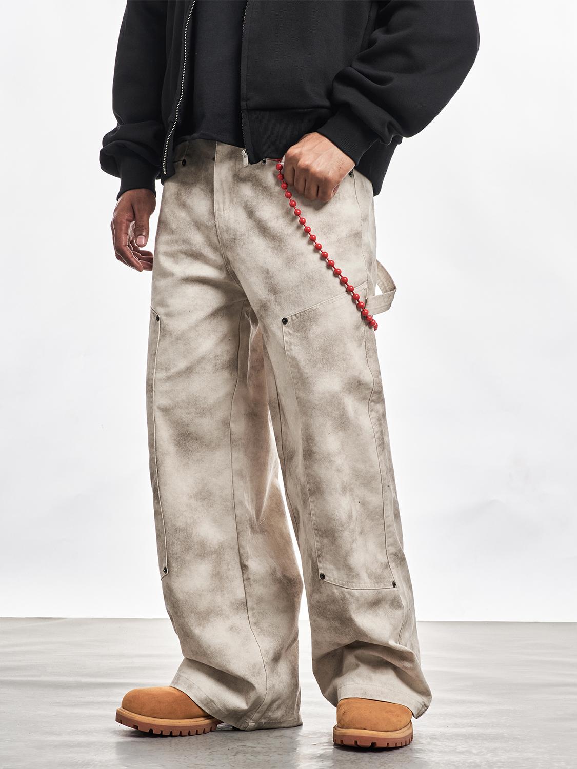 TIEDYE DOUBLE KNEE CARGO PANTS