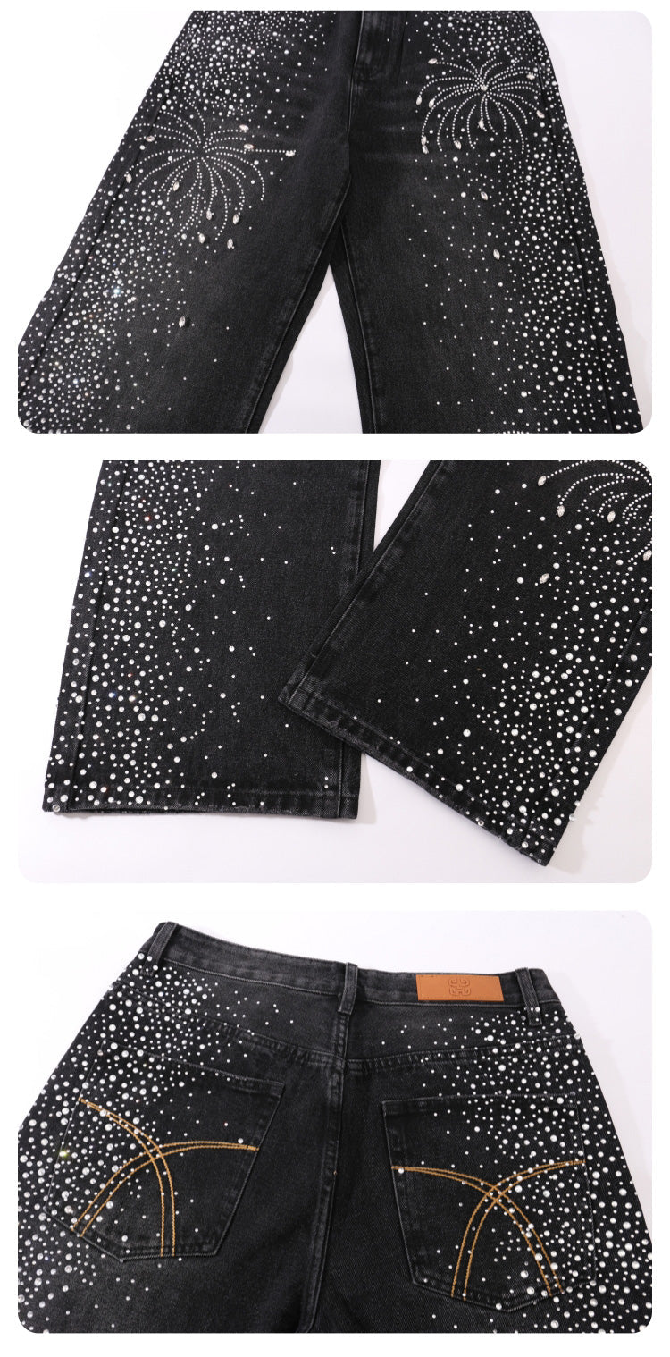 SPARKLERS RHINESTONE DENIM PANTS
